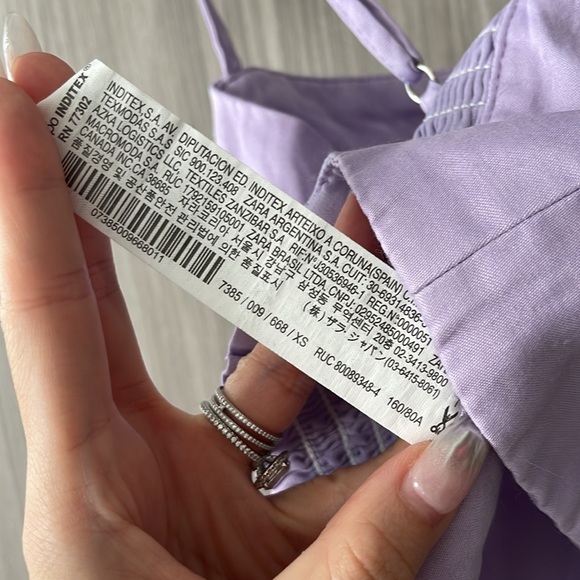 Zara purple taro tank top crop top - xs - Picture 8 of 8